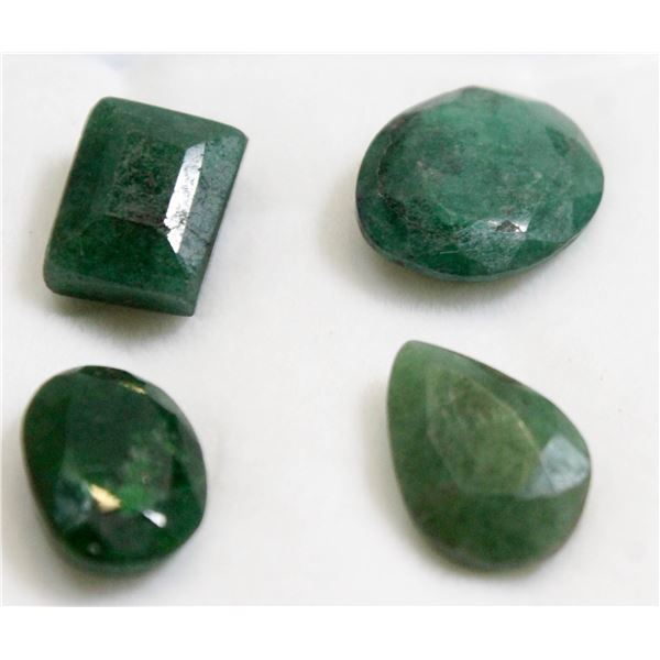 #151-GREEN EMERALD GEMSTONES 14.70CT