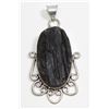Image 1 : #91-NATURAL BLACK TOURMALINE PENDANT (RAW)