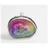 Image 1 : #98-NATURAL RAINBOW SOLAR QUARTZ RING SIZE 8