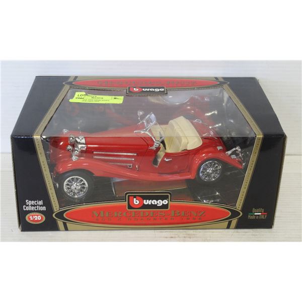 1/20 SCALE 1936 MERCEDES ROADSTER DIECAST