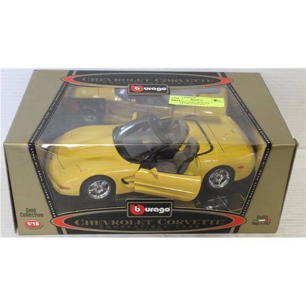 1/18 SCALE 1998 CORVETTE CONVERTIBLE DIECAST