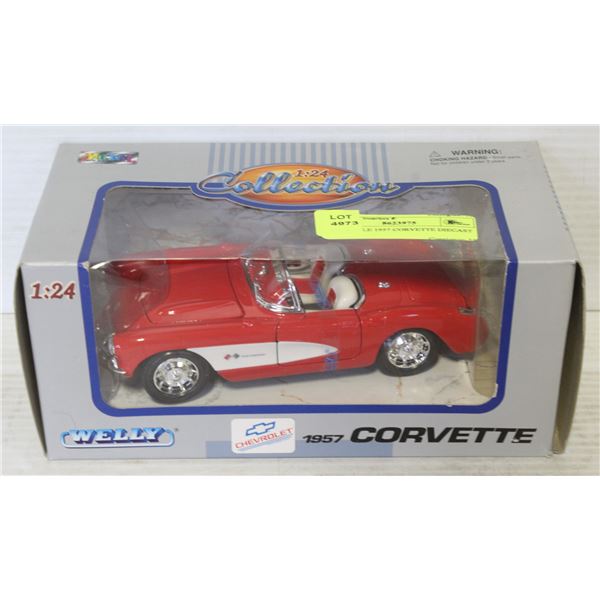 1/24 SCALE 1957 CORVETTE DIECAST