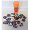 Image 1 : VINTAGE POGS & CONTAINER ALL KINDS 100+ POGS