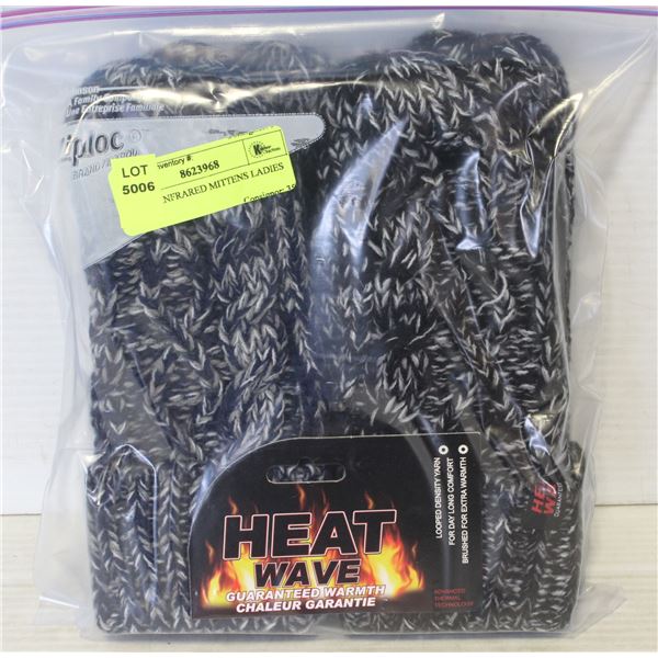 2 PACK INFRARED MITTENS LADIES