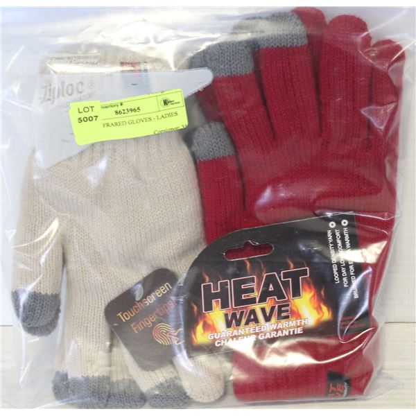 2 PACK IFRARED GLOVES - LADIES