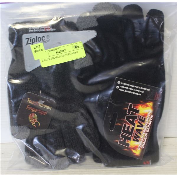 2 PACK IFRARED GLOVES MENS
