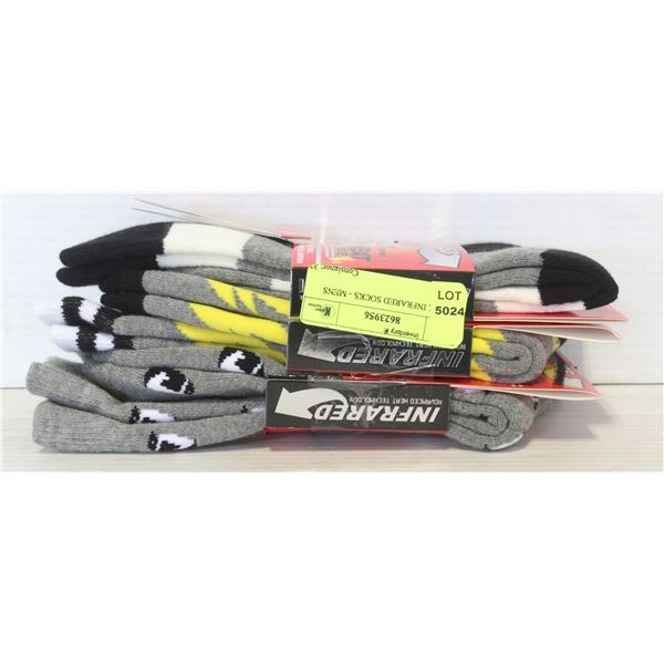 3 PACK INFRARED SOCKS - MENS