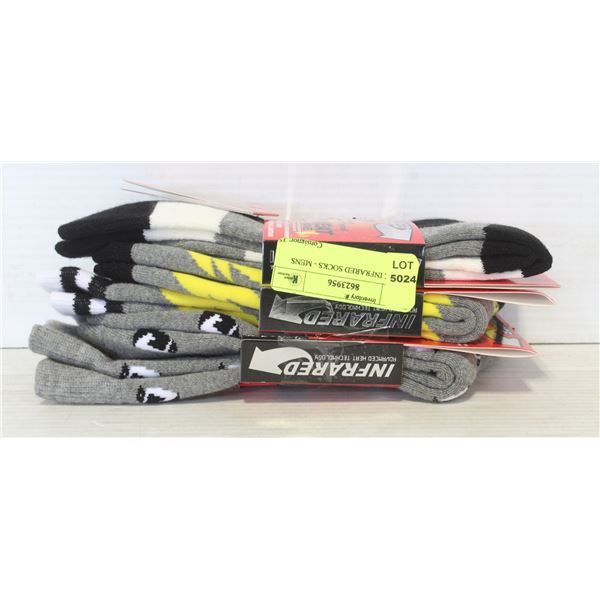 3 PACK INFRARED SOCKS - MENS