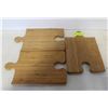 Image 1 : JOSEPH NOGUCCI 3PC BAMBOO TRAY CUTTING PUZZLE