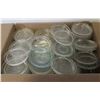 Image 1 : BOX OF GLASS CANNING JAR LIDS