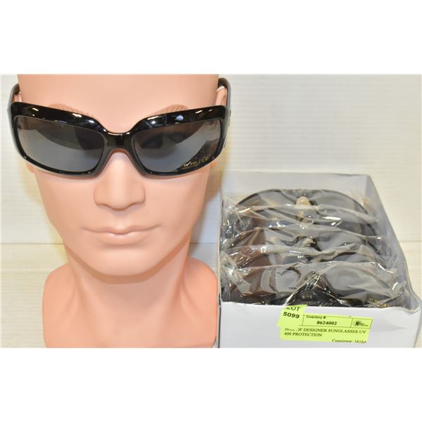 BOX OF DESIGNER SUNGLASSES UV 400 PROTECTION