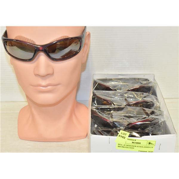 BOX OF DESIGNER SUNGLASSES UV 400 PROTECTION