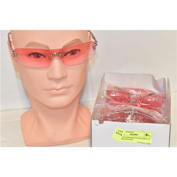 BOX OF DESIGNER SUNGLASSES UV 400 PROTECTION