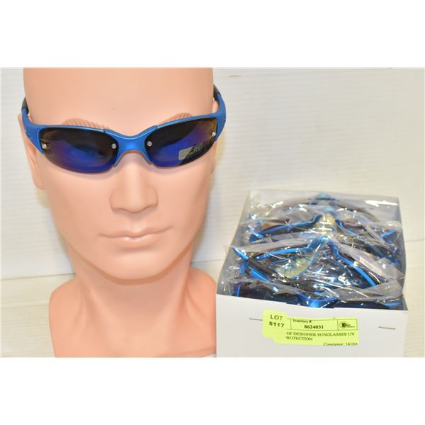 BOX OF DESIGNER SUNGLASSES UV 400 PROTECTION