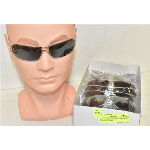 BOX OF DESIGNER SUNGLASSES UV 400 PROTECTION
