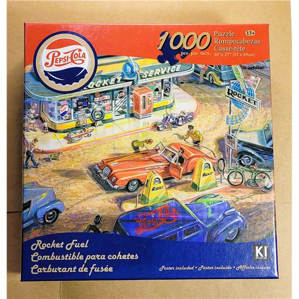 1)  PEPSI COLA "ROCKET FUEL" 1000 PCE PUZZLE &