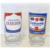 Image 1 : VINTAGE LAGER MOLSON CANADIAN LABATT'S BEER GLASSE