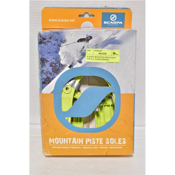 SCARPA MOUNTAIN PISTE SOLES FOR ALL ALPINE BINDING