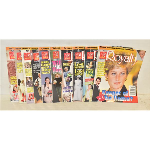 10 ROYALTY MAGAZINES, PUBLISHED IN ENGLAND, 2000