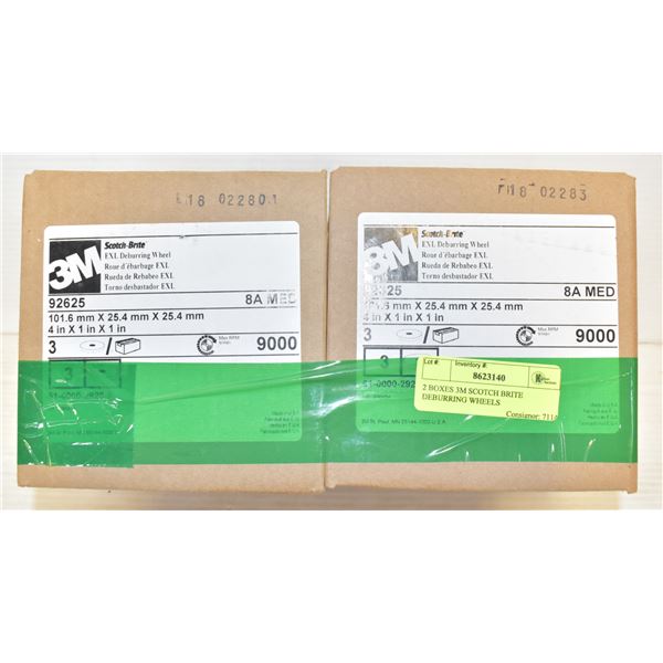 2 BOXES 3M SCOTCH BRITE DEBURRING WHEELS