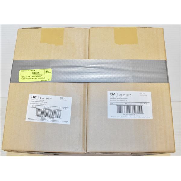2 BOXES 3M GREEN CORP CUTTING/GRINGING WHEELS