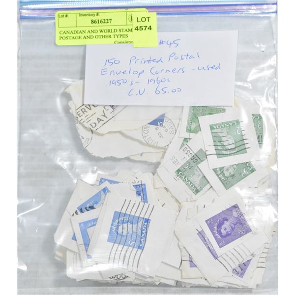 CANADIAN AND WORLD STAMPS, POSTAGE AND OTHER TYPES