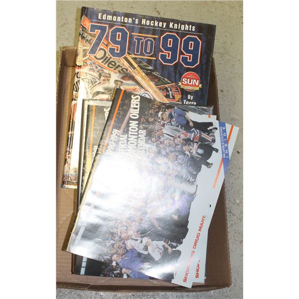 79-99 EDMONTON OILERS BOOK, HOCKEY BOOK AND VINTAG