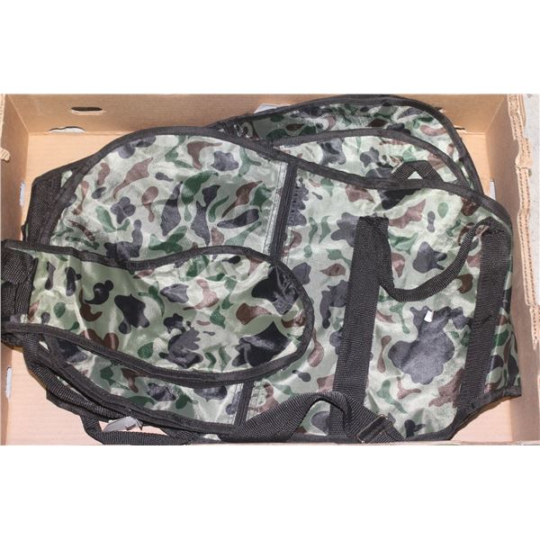 3 CAMO PRINT GUITAR STORAGE AND CARRY BAGS