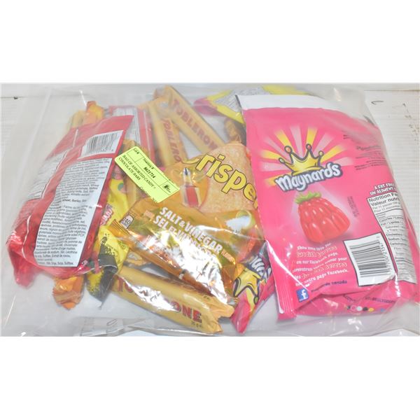 BAG OF ASSORTED CANDY + CHOCOLATE BARS