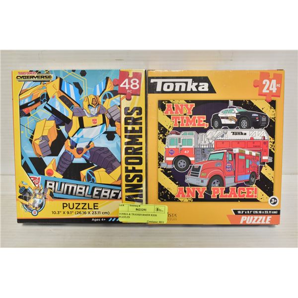 TONKA & TRANSFORMER KIDS PUZZLES