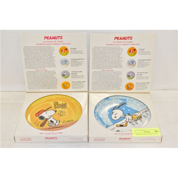 2 PEANUTS COLLECTOR PLATES