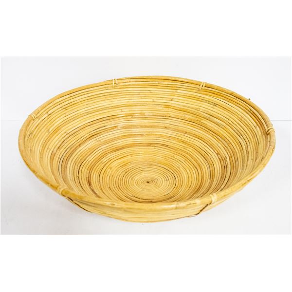 LARGE 20 INCH WICKER BOWL DECOR