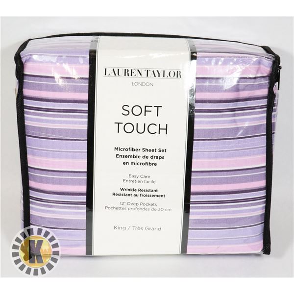 NEW 4PC KING SIZE MICROFIBER SHEET SET