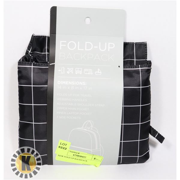 NEW FOLD UP BACKPACK