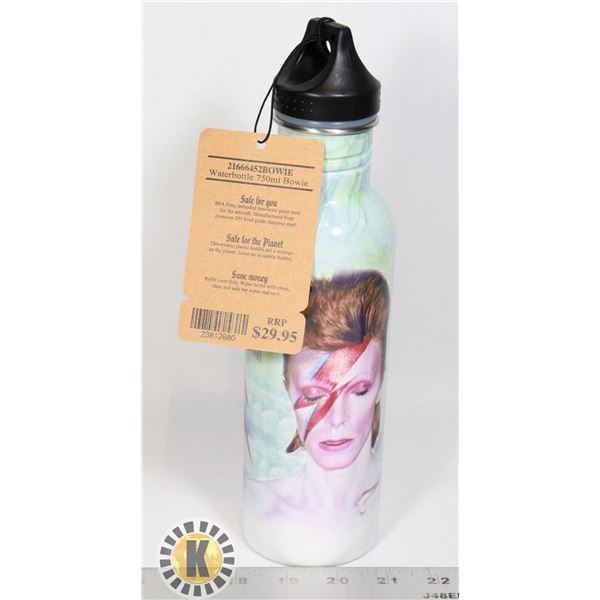 NEW DAVID BOWIE WATER BOTTLE. HOLY WATER RRP 29.95