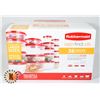 Image 1 : NEW RUBBERMAID 36PC EASY FIDE LID CONTAINER SET