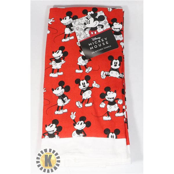NEW DISNEY 2PC MICKEY MOUSE KITCHEN TOWEL SET