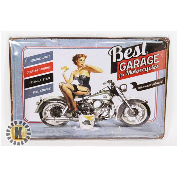 NEW PIN UP GIRL METAL WALL ART