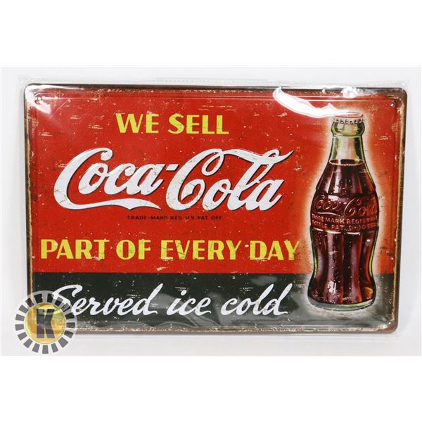 NEW COCA-COLA METAL WALL ART