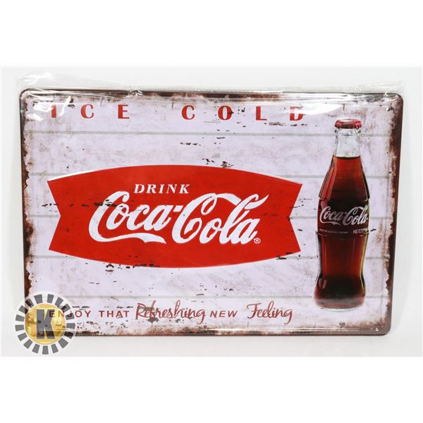 NEW COCA-COLA METAL WALL ART