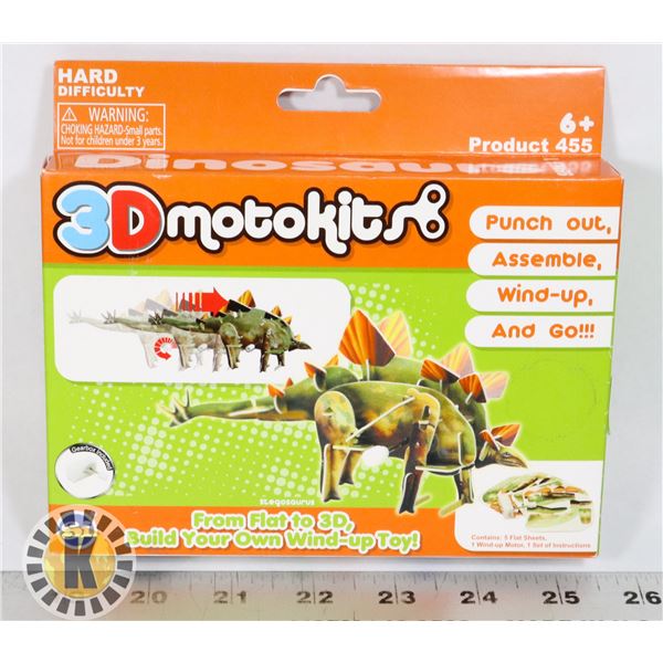 NEW 3D MOVING STEGOSAURS PUZZLE