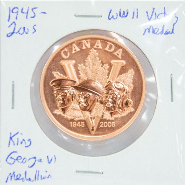 1945-2005 WWII CANADA VICTORY MEDALLION