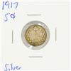Image 1 : 1917 SILVER CANADIAN 5 CENTS COIN