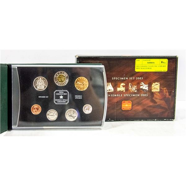 2003 CANADA 7 COIN UNC. COIN SET MINT SEALED/BOX