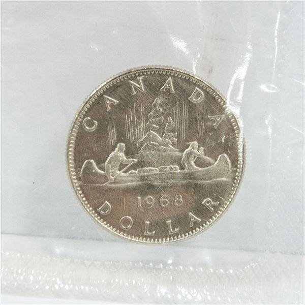 1968 CANADA NICKEL $1 DOLLAR COIN BU MINT SEALED