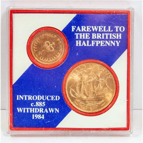 FAREWELL TO THE BRITISH HALFPENNY SET, BU SEALED