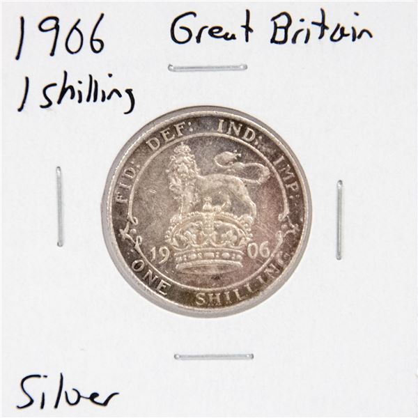 1906 SILVER GREAT BRITAIN SHILLING COIN
