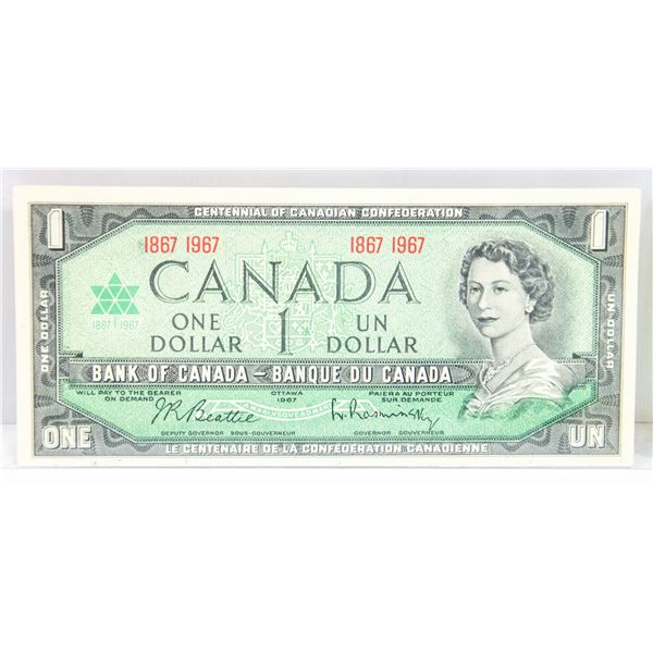 1867-1967 BANK OF CANADA $1 DOLLAR UNCIRCULATED