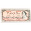 Image 1 : 1954 BANK OF CANADA $2 DOLLAR UNCIRCULATED NOTE