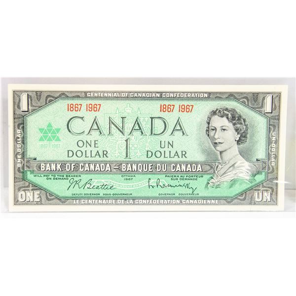 1867-1967 BANK OF CANADA $1 DOLLAR UNCIRCULATED
